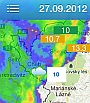 Meteoradar na iPhone